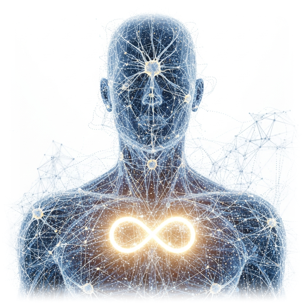 The Infinite Human - Neural network visualization